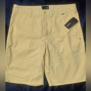 Hurley Men's Tan Flat Front Shorts